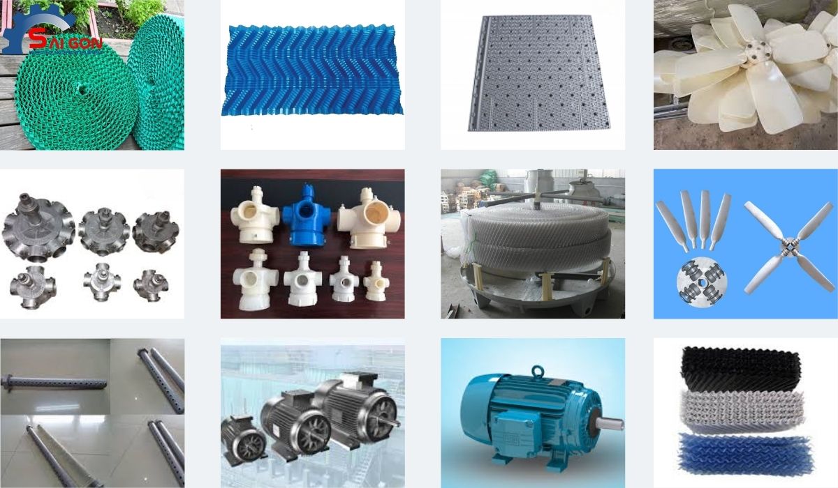 Các loại linh kiện tháp giải nhiệt chính hãng tại Thiết Bị Sài Gòn