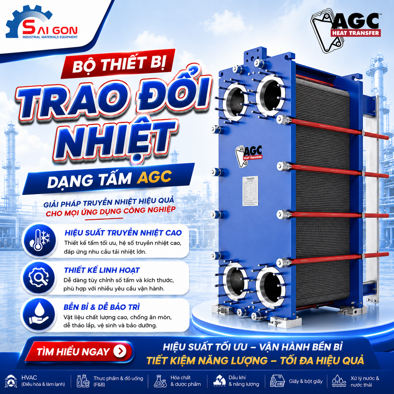 Thiết bị trao đổi nhiệt AGC