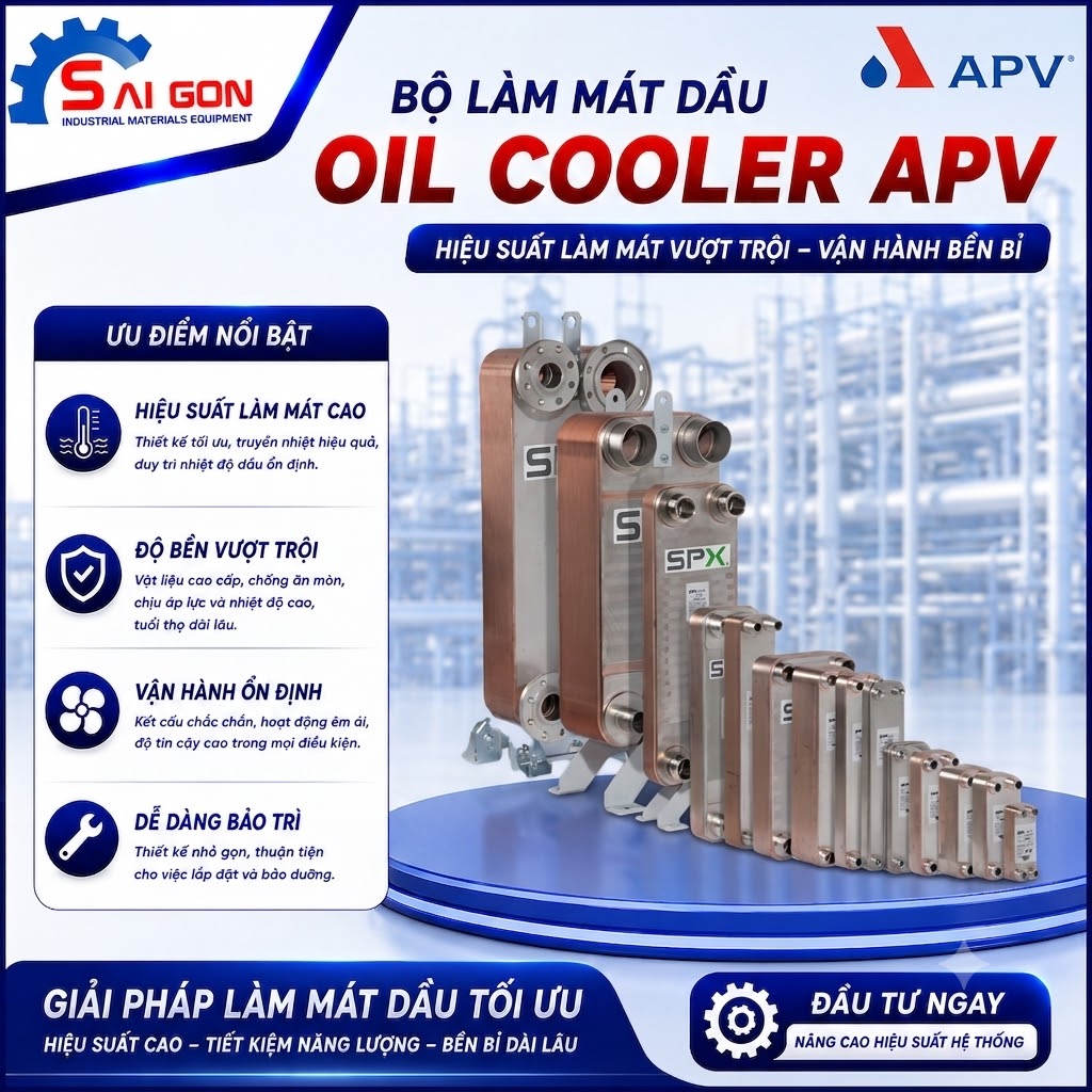 Water Oil Cooler APV chính hãng Mỹ