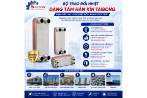 Thiết bị trao đổi nhiệt dạng tấm hàn kín Taibong Hàn Quốc