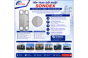 tấm trao đổi nhiệt sondex dạng tự do