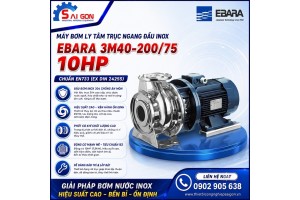 Máy bơm ly tâm đầu inox Ebara 3M40-200/7.5 10HP