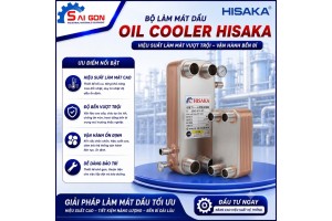 bộ giải nhiệt dầu oil cooler hisaka nhật bản