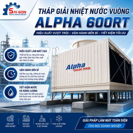 tháp giải nhiệt alpha vuông 600Rt thiết bị công nghiệp sài gòn 011