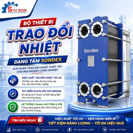 bộ trao đổi nhiệt sondex dạng tấm