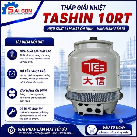 Tháp giải nhiệt tashin 10RT thiết bị công nghiệp sài gòn 02