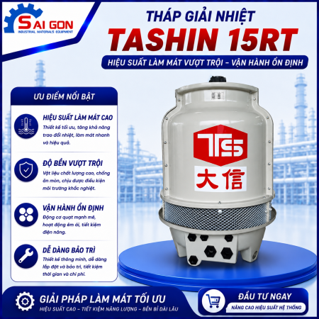 Tháp giải nhiệt Tashin 15RT chính hãng, chất lượng, giá rẻ nhất thiết bị công nghiệp sài gòn 03