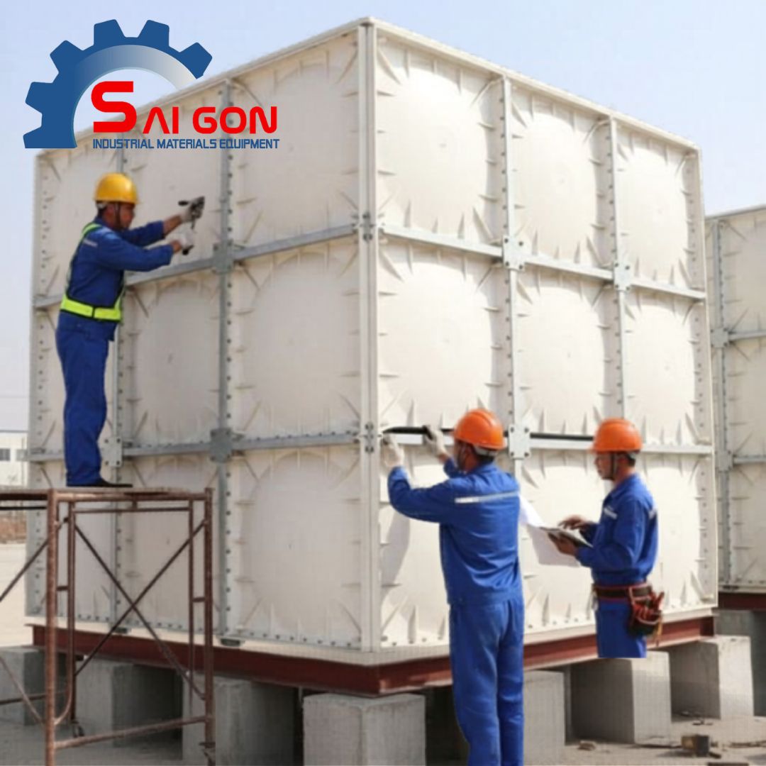 Bồn composite FRP được cấu tạo từ nhựa nền kết hợp sợi gia cường