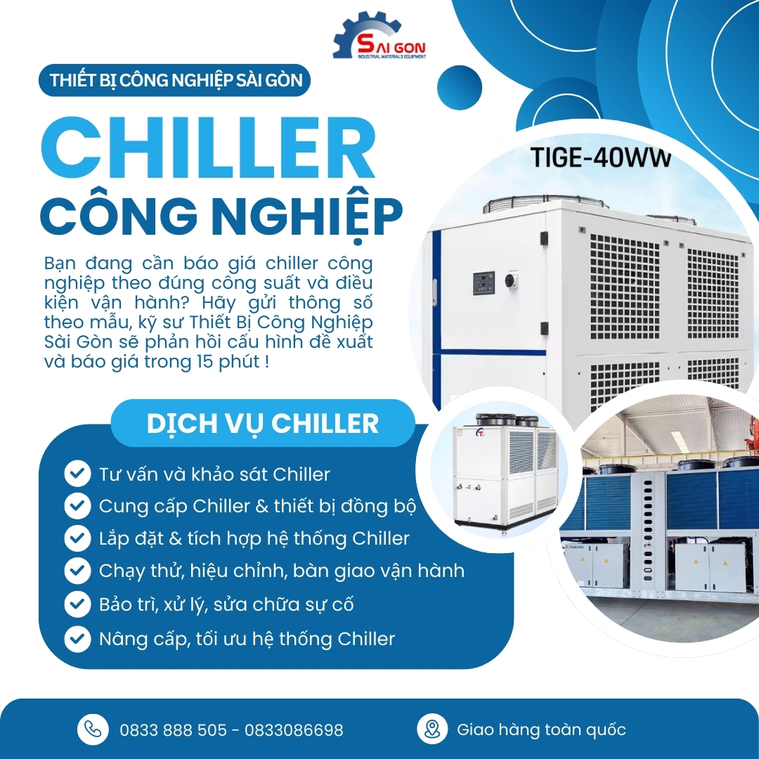 Chiller giải nhiệt nước công nghiệp
