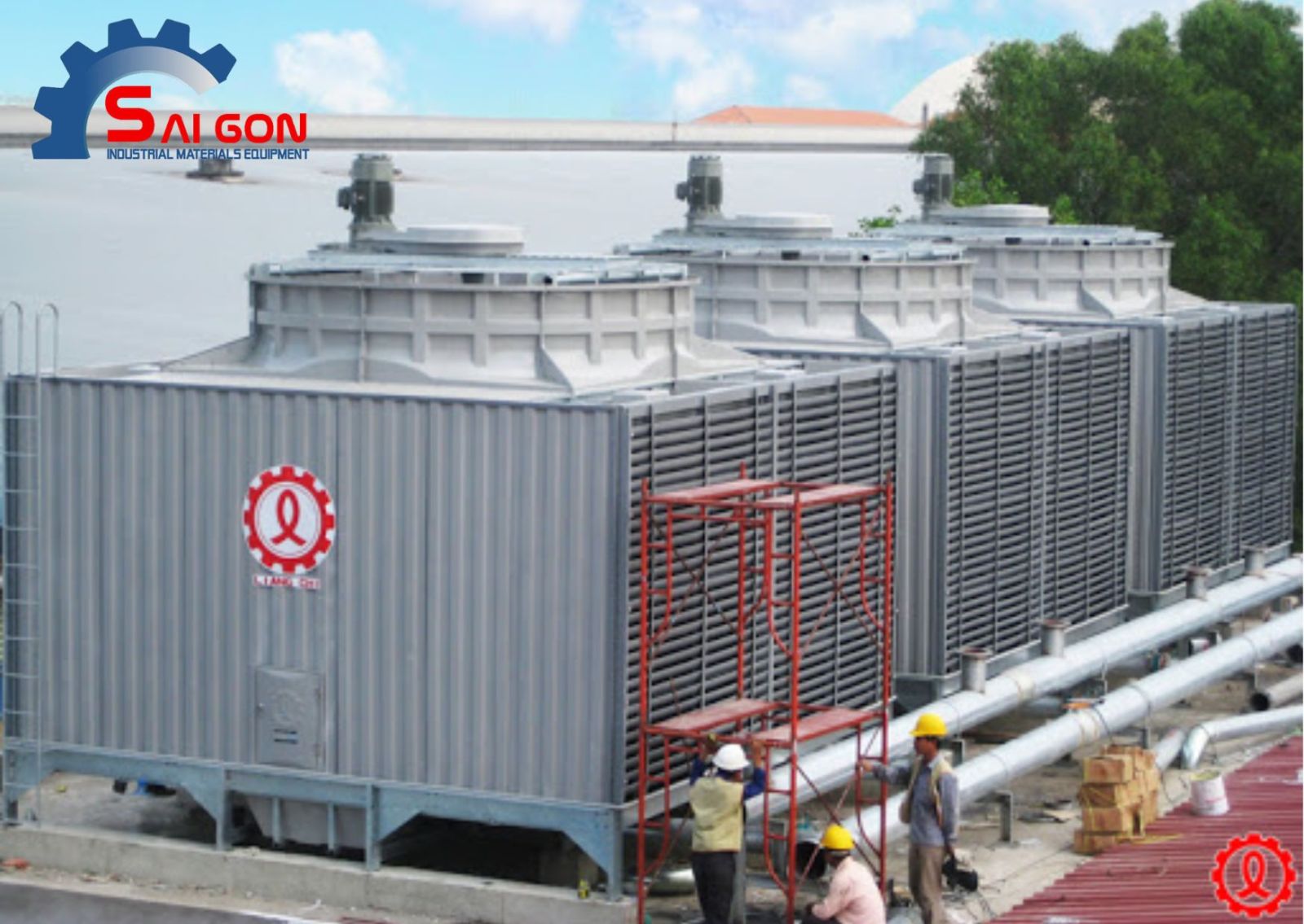 Th&aacute;p giải nhiệt vu&ocirc;ng ph&ugrave; hợp hơn với c&aacute;c nh&agrave; m&aacute;y c&oacute; c&ocirc;ng suất giải nhiệt lớn