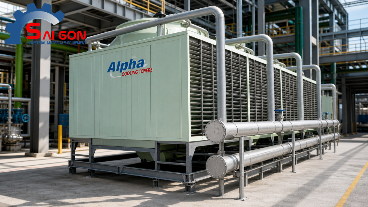 Tháp giải nhiệt Alpha là thiết bị làm mát nước tuần hoàn
