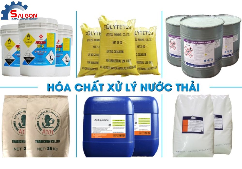 Sử dụng ho&aacute; chất để xử l&yacute; nước thải