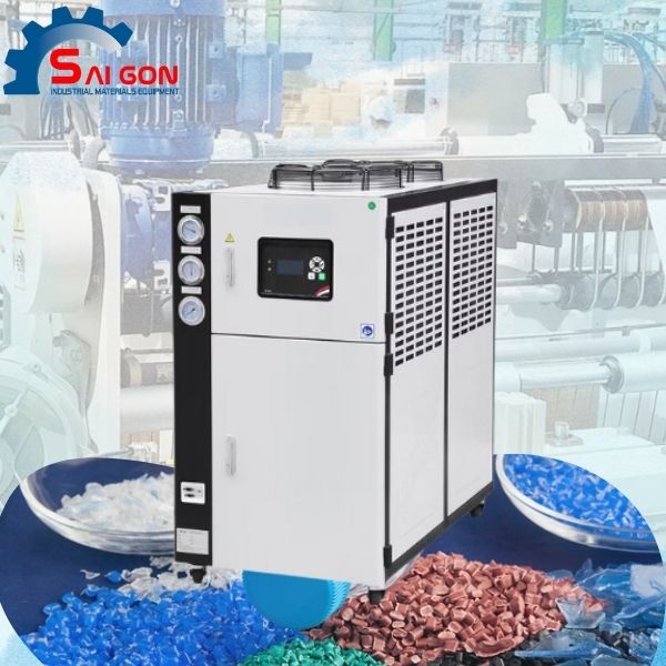 Chiller l&agrave;m lạnh nước cho sản xuất nhựa
