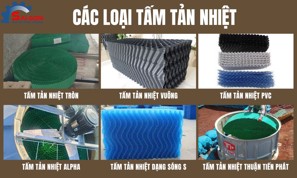C&aacute;c loại tấm tản nhiệt được d&ugrave;ng phổ biến