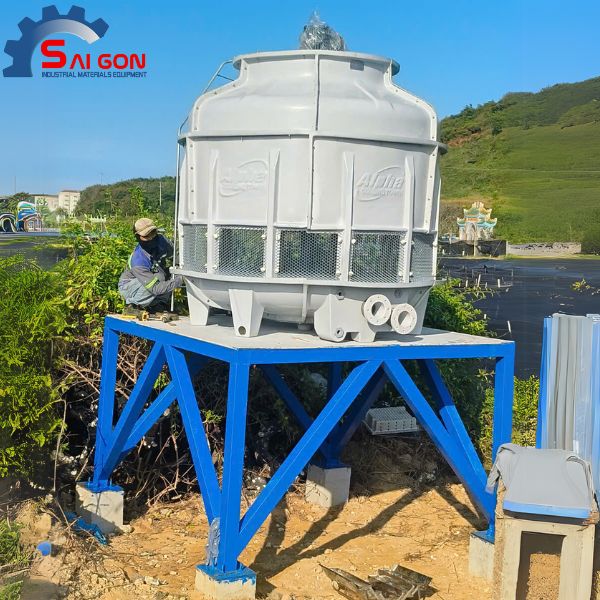 Hình ảnh về dự án thi công lắp đặt tháp giải nhiệt Alpha 80RT