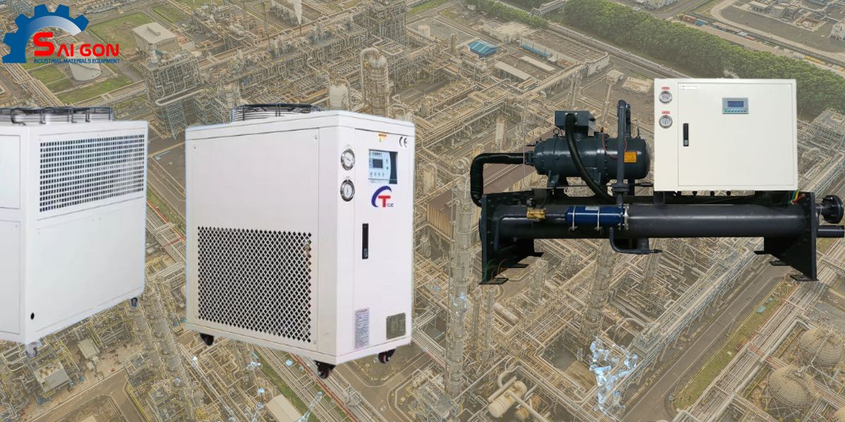 Chiller giải nhiệt nước v&agrave; Chiller giải nhiệt gi&oacute; cho ng&agrave;nh luyện kim
