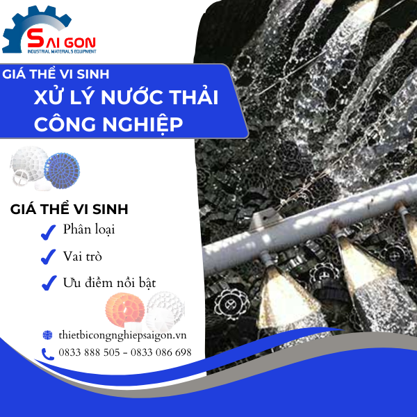 Gi&aacute; thể vi sinh trong xử l&yacute; nước thải c&ocirc;ng nghiệp