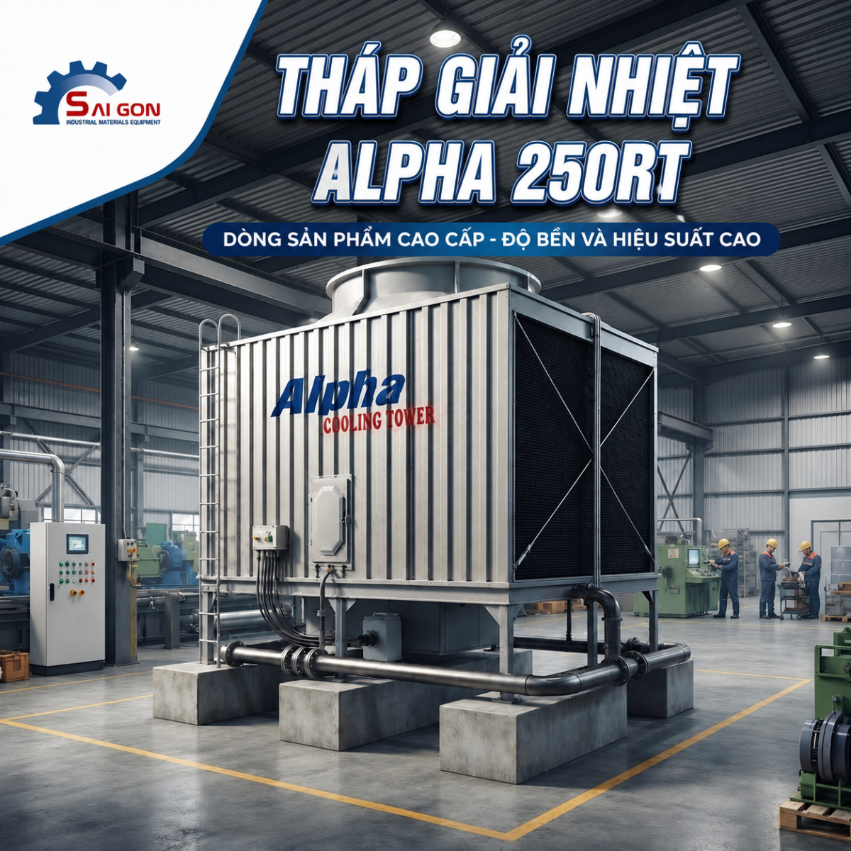 th&aacute;p giải nhiệt vu&ocirc;ng alpha 250rt
